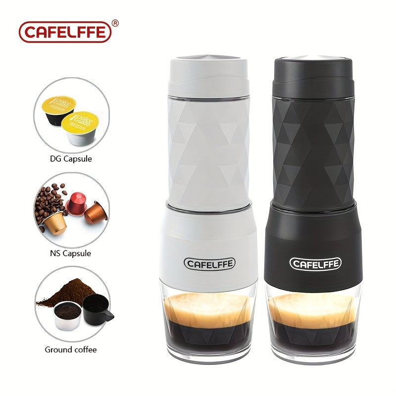 Machine à café portable 3 en 1 avec capsules manuelles pour espresso